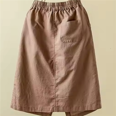 Saia Sólida 100% Linho